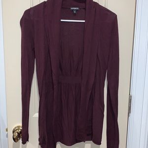 Express Maroon Cardigan
